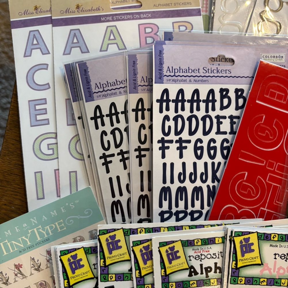 Bundle Scrapbook Alphabet A B C Crafting - Picture 4 of 12